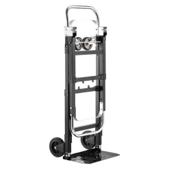 VEVOR 2 in 1 Folding Hand Truck, 500 lbs Load Capacity for 4-Wheel Mode, Convertible Hand Truck Dolly with Wheels & Adjustable Handle, Portable Dolly for Moving Home, Office, Warehouse