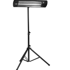 VEVOR Infrared Heater, 1500W Remote Control Electric Space Heater, LED Screen Patio Heater w/ 3 Speeds & Timer, Outdoor/Outdoor for Porch,Dining Room,Studio, with Stand & Mount to Ceiling/Wall,34in L