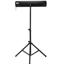 VEVOR Infrared Heater, 1500W Remote Control Electric Space Heater, LED Screen Patio Heater w/ 3 Speeds & Timer, Outdoor/Outdoor for Porch,Dining Room,Studio, with Stand & Mount to Ceiling/Wall,34in L