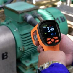 VEVOR Infrared Thermometer, -40~2732°F Dual Laser Temperature Gun Non-Contact, Handheld IR Heat Temperature Gun with Adjustable Emissivity for Metal Smelting/Cooking/Pizza Oven/Engine(Not for Human)
