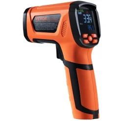 VEVOR Infrared Thermometer, -40~2732°F Dual Laser Temperature Gun Non-Contact, Handheld IR Heat Temperature Gun with Adjustable Emissivity for Metal Smelting/Cooking/Pizza Oven/Engine(Not for Human)