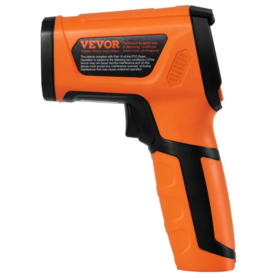 VEVOR Infrared Thermometer, -40~2732°F Dual Laser Temperature Gun Non-Contact, Handheld IR Heat Temperature Gun with Adjustable Emissivity for Metal Smelting/Cooking/Pizza Oven/Engine(Not for Human)