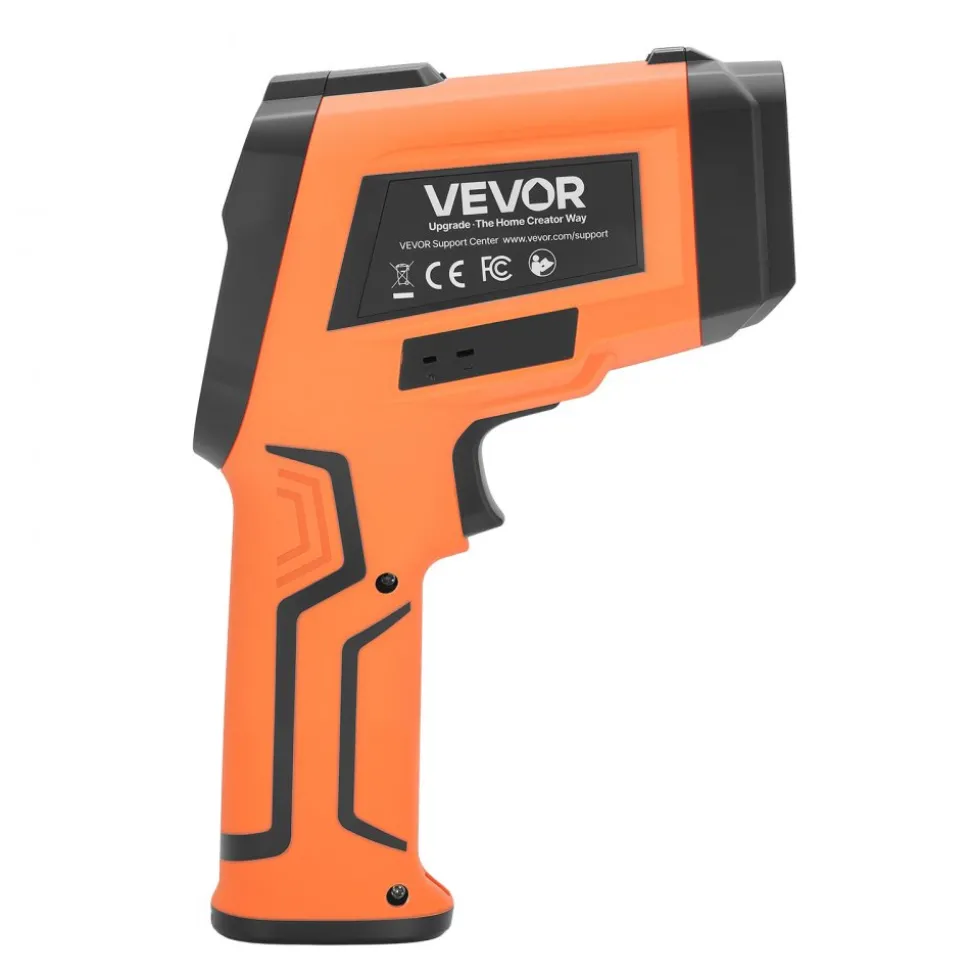 VEVOR Infrared Thermometer, -22℉ to 2912℉ Dual-Mode IR Thermometer Gun with K-Type Thermocouple, Dual Laser Heat Temperature Gun Non-Contact for Metal Smelting/Engine/Industry/Cooking (Not for Human)