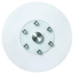 VEVOR 30 in Glass Lazy Susan Turntable, Tempered Glass Dining Table Centerpiece with 6 Rotating Wheels, 360° Smooth and Silent Spin Tabletop Rotating Tray, for Family Gatherings, Banquets & Weddings