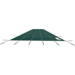 VEVOR Inground Pool Safety Cover, 16 ft x 30 ft Rectangular Winter Pool Cover, Triple Stitched, High Strength Mesh PP Material with Good Rain Permeability, Installation Hardware Included, Green