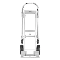 VEVOR 2 in 1 Hand Truck, 1000 lbs Load Capacity for 4-Wheel Mode, Convertible Hand Truck Dolly with Non-Slip Handle & Wheels, Portable Dolly for Moving Home, Office, Warehouse, Supermarket