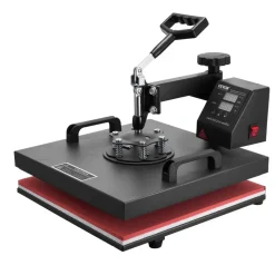 VEVOR 8 in 1 Heat Press Machine 15x15 Inch T-Shirt Pressing Machine 360° Swing Away Professional Sublimation Heat Press for Sublimation, Vinyl, Heat Transfer Projects
