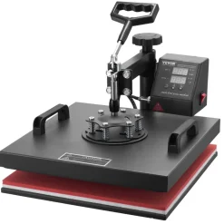 VEVOR 8 in 1 Heat Press Machine 15x15 Inch T-Shirt Pressing Machine 360° Swing Away Professional Sublimation Heat Press for Sublimation, Vinyl, Heat Transfer Projects