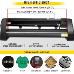 VEVOR 8 In 1 Heat Press Sublimation Machine & 28" Vinyl Cutter Cutting Plotter