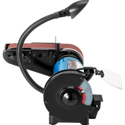 VEVOR 2 IN 1 2inch Belt Grinder for Knife Making 6inch 3450rpm per min Belt and Disc Bench Sander 90 Degree Belt Holder with Sturdy Base and LED Working Lamp