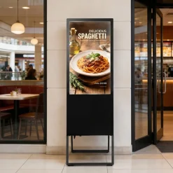VEVOR 32 in Indoor Digital Signage Floor Standing Advertising Display Kiosk, WiFi HDMI/USB Input Android OS, 178° Wide View, LCD Touchscreen Interactive Monitor, Commercial Totem Vertical Poster