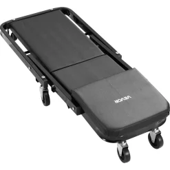 VEVOR 36 in 3-in-1 Folding Mechanic Creeper, Z-Creeper Garage Roller, 340 lbs Under Car Rolling Creeper with 6 Swivel Casters, Padded Headrest, Lay Down or Sit for Auto Repair