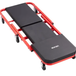 VEVOR 40 in 2-in-1 Folding Mechanic Creeper, Z Creeper Seat & Under Car Garage Roller, 450 lbs Rolling Creeper Stool with 6 Swivel Casters, Padded Headrest for Auto Repair