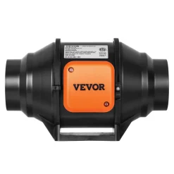 VEVOR Inline Duct Fan, 8-Inch 750 CFM with Variable Speed Controller, Quiet AC-motor Ventilation Exhaust Fan for Cooling Booster, Grow Tents, Hydroponics