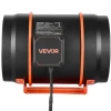 VEVOR Inline Duct Fan Kit with Carbon Filter, 807 CFM 8 inch EC Motor Ventilation Fan with 3-Speed Circulation, 10-Speed PWM Controller, Timer, Cooling for Grow Tents, Indoor Gardening, Hydroponics