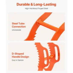 VEVOR 32in Log Lifting Tongs, 4-Claw Log Tongs, Heavy Duty Steel Log Grapple, 2200LBS Lifting Capacity, Swivel Log Graper Timber, Eagle Claw Design, Log Skidding Tongs for Trucks, Tractors, Forklifts