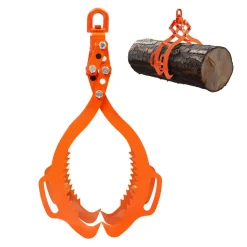 VEVOR 28in Log Lifting Tongs, 4-Claw Log Tongs, Heavy Duty Steel Log Grapple, 2650LBS Lifting Capacity, Swivel Log Graper Timber, Eagle Claw Design, Log Skidding Tongs for Trucks, Tractors, Forklifts