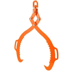 VEVOR 32in Log Lifting Tongs, 2-Claw Log Tongs, Heavy Duty Steel Log Grapple, 1543LBS Lifting Capacity, Swivel Log Graper Timber, Eagle Claw Design, Log Skidding Tongs for Trucks, Tractors, Forklifts
