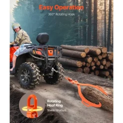 VEVOR 32in Log Lifting Tongs, 2-Claw Log Tongs, Heavy Duty Steel Log Grapple, 1543LBS Lifting Capacity, Swivel Log Graper Timber, Eagle Claw Design, Log Skidding Tongs for Trucks, Tractors, Forklifts
