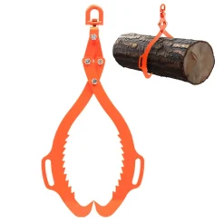 VEVOR 32in Log Lifting Tongs, 2-Claw Log Tongs, Heavy Duty Steel Log Grapple, 1543LBS Lifting Capacity, Swivel Log Graper Timber, Eagle Claw Design, Log Skidding Tongs for Trucks, Tractors, Forklifts