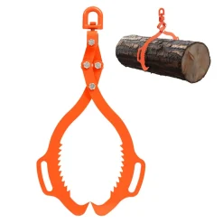 VEVOR 28in Log Lifting Tongs, 2-Claw Log Tongs, Heavy Duty Steel Log Grapple, 1100LBS Lifting Capacity, Swivel Log Graper Timber, Eagle Claw Design, Log Skidding Tongs for Trucks, Tractors, Forklifts