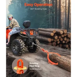 VEVOR 28in Log Lifting Tongs, 2-Claw Log Tongs, Heavy Duty Steel Log Grapple, 1100LBS Lifting Capacity, Swivel Log Graper Timber, Eagle Claw Design, Log Skidding Tongs for Trucks, Tractors, Forklifts