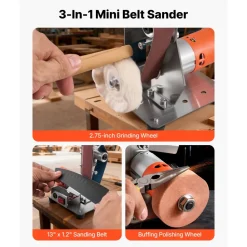 VEVOR 3-in-1 Mini Belt Sander, 13