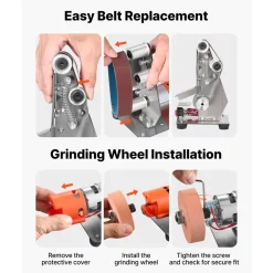 VEVOR 3-in-1 Mini Belt Sander, 13