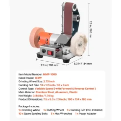 VEVOR 3-in-1 Mini Belt Sander, 13