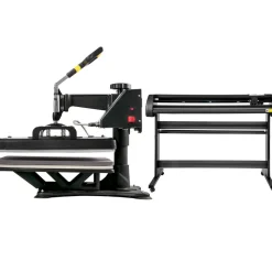 VEVOR 6 In 1 Mug Hat Heat Press & 53 Inch Vinyl Cutter Machine w/ Floor Stand