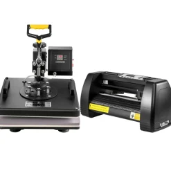 VEVOR 6 In 1 Mug Hat Heat Press & 14 Inch Vinyl Cutter Plotter Machine Kit
