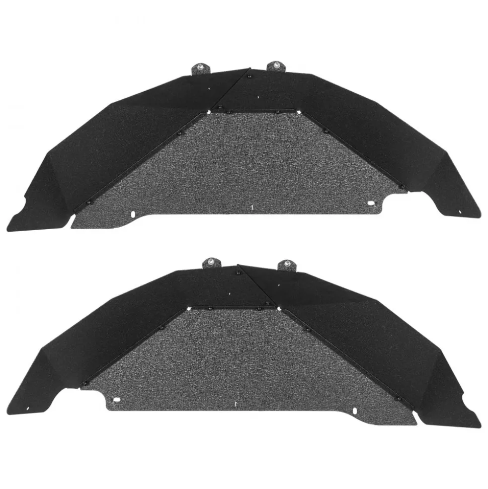 VEVOR Inner Fender Liner, Front & Rear Fender Liner Compatible with 2007-2018 Jeeps JK/JKU 2/4 Doors, Steel Mud Guards Bolt-on Style Fenders Flare, Wheel Well Cover Fenders Flare Liners, Black