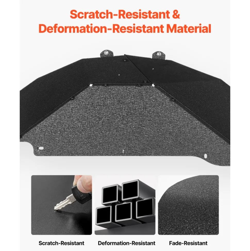 VEVOR Inner Fender Liner, Rear Fender Liner Compatible with 2007-2018 Jeeps JK/JKU 2/4 Doors, Steel Mud Guards Bolt-on Style Fenders Flare, Wheel Well Cover Fenders Flare Liners, Scratch-Resistant