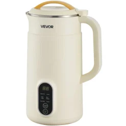 VEVOR 6-in-1 Nut Milk Maker, 20 oz Soy Milk Maker Machine with 6 Blades, for Homemade Oat, Nut, Soy, Juice, Plant-Based and Non Dairy Beverages with High-Temp Self-Cleaning, Boil Water, 12-Hour Delay