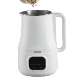 VEVOR 8-in-1 Nut Milk Maker, 34 oz Soy Milk Maker with 200W Blending, for Homemade Oat, Nut, Soy, Juice, Milkshake, Rice Cereal, Plant-Based Beverages with Self-Cleaning, Boil Water, 12-Hour Delay