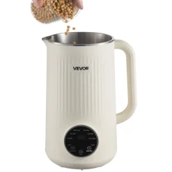 VEVOR 8-in-1 Nut Milk Maker, 34 oz Soy Milk Maker with 180W Blending, for Homemade Oat, Nut, Soy, Juice, Milkshake, Rice Cereal, Plant-Based Beverages with Self-Cleaning, Boil Water, 12-Hour Delay