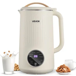 VEVOR 8-in-1 Nut Milk Maker, 34 oz Soy Milk Maker with 180W Blending, for Homemade Oat, Nut, Soy, Juice, Milkshake, Rice Cereal, Plant-Based Beverages with Self-Cleaning, Boil Water, 12-Hour Delay