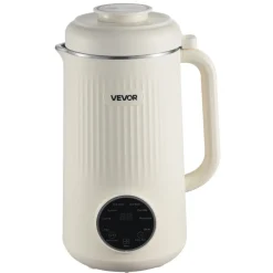 VEVOR 8-in-1 Nut Milk Maker, 41 oz Soy Milk Maker Machine with 10 Blades, for Homemade Oat, Nut, Soy, Juice, Milkshake, Rice Cereal, Plant-Based Beverages with Self-Cleaning, Boil Water, 12-Hour Delay
