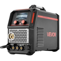 VEVOR 5-in-1 Plasma Cutter Welder Combo - CUT/TIG/Gas MIG/Flux MIG/MMA, 50A Non-Contact Plasma Cutting Machine & 200A Synergic Welder, 110V/220V Aluminum Pulse Mig Welder Compatible with Spool Gun