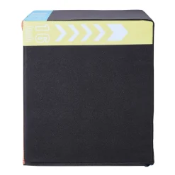VEVOR 3 in 1 Plyometric Jump Box, 20/18/16 Inch Cotton Plyo Box, Platform & Jumping Agility Box, Anti-Slip Fitness Exercise Step Up Box for Home Gym Training, Conditioning Strength Training, Black
