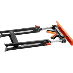 VEVOR 4-in-1 Roller Stand, 440 lb Load Capacity, 33-50 in Adjustable Height, Folding Heavy Duty with Rack & Polished Multi-directional Roller Head, for Table Saw Outfeed Woodworking Extension Support