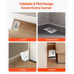 VEVOR Insect Glue Trap, 36 Pack Glue Boards, Peanut Scent, Foldable Design Sticky Pest Control Adhesive Sticky Traps Indoor for Home, Ready to Use for Catching Bugs, Ants, Roaches, Spiders, Centipedes