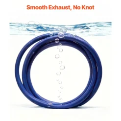 VEVOR 3/8 in Self Sinking Aeration Hose, 100 Ft Long Weighted Pond Aerator Hose Kit, Heavy Duty Rubber Pond Aeration Tubing, Flexible Airline for Lake Water Garden Aerators & Diffusers