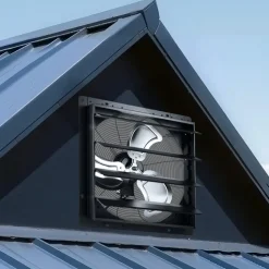 VEVOR 20 in Shutter Exhaust Fan Wall-Mount Automatic Louvers Variable Speed, Sturdy Steel Housing, Low Noise, AC Motor, 4499 CFM Ventilation and Cooling for Attic, Garage, Barn, Greenhouse, Workshop