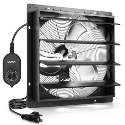 VEVOR 20 in Shutter Exhaust Fan Wall-Mount Automatic Louvers Variable Speed, Sturdy Steel Housing, Low Noise, AC Motor, 4499 CFM Ventilation and Cooling for Attic, Garage, Barn, Greenhouse, Workshop