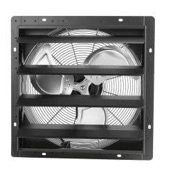 VEVOR 18 in Shutter Exhaust Fan Wall-Mount Automatic Louvers Variable Speed, Sturdy Steel Housing, Low Noise, AC Motor, 3051 CFM Ventilation and Cooling for Attic, Garage, Barn, Greenhouse, Workshop