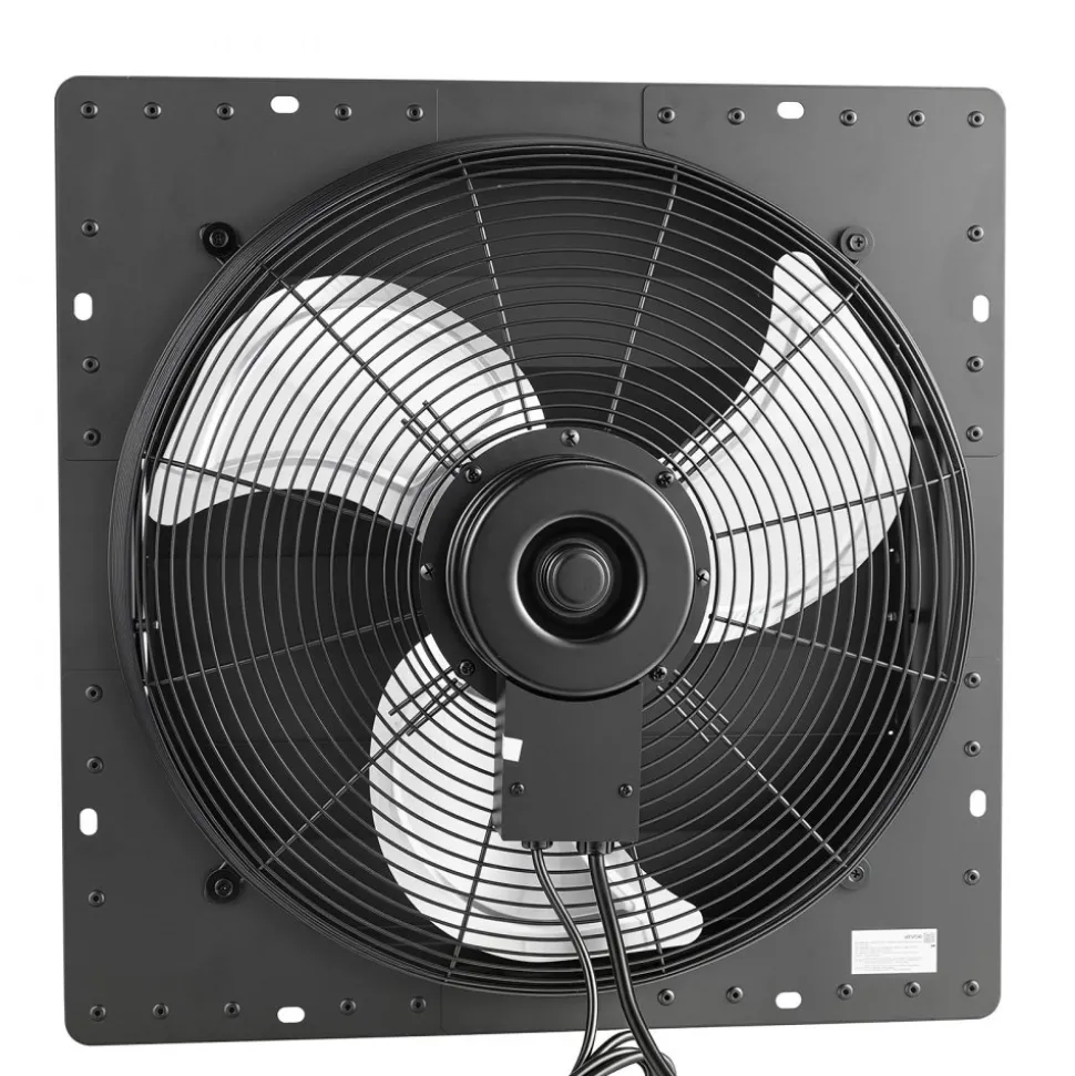 VEVOR 18 in Shutter Exhaust Fan Wall-Mount Automatic Louvers Variable Speed, Sturdy Steel Housing, Low Noise, AC Motor, 3051 CFM Ventilation and Cooling for Attic, Garage, Barn, Greenhouse, Workshop