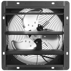 VEVOR 12 in Shutter Exhaust Fan Wall-Mount Automatic Louvers Variable Speed, Sturdy Steel Housing, Low Noise, AC Motor, 1347 CFM Ventilation and Cooling for Attic, Garage, Barn, Greenhouse, Workshop