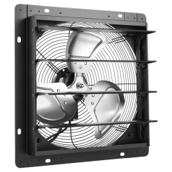 VEVOR 14 in Shutter Exhaust Fan Wall-Mount Automatic Louvers Variable Speed, Sturdy Steel Housing, Low Noise, AC Motor, 1802 CFM Ventilation and Cooling for Attic, Garage, Barn, Greenhouse, Workshop