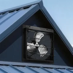 VEVOR 14 in Shutter Exhaust Fan Wall-Mount Automatic Louvers Variable Speed, Sturdy Steel Housing, Low Noise, AC Motor, 1802 CFM Ventilation and Cooling for Attic, Garage, Barn, Greenhouse, Workshop